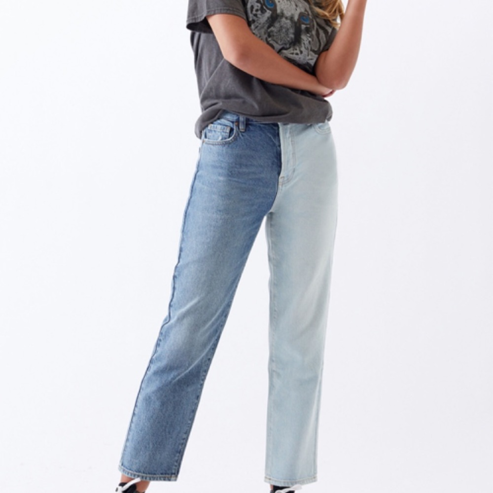 PacSun Two Piece High Waisted Straight Leg Jeans